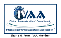 Shana's IVAA Member Logo